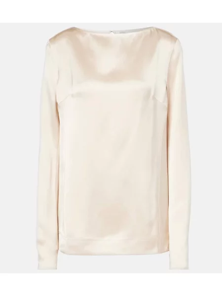 Top Toteme din satin bej