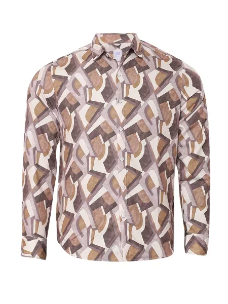 Campus Sutra Srajca Winston pikčasto rjava