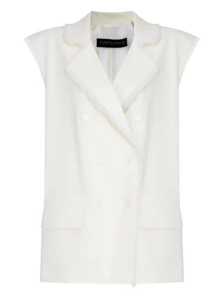 Kamizelka Gloria Coelho dwurzędowa biała
