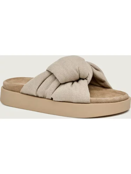 Inuikii papuci Oversized Linen Knot bej
