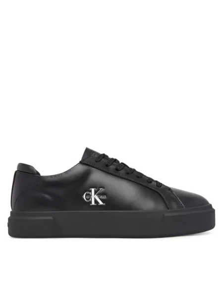 Superge Calvin Klein Basket Cupsole Laceup Lth Ml črna