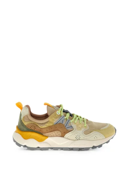 Sneakerși Flower Mountain din piele de căprioară cu model floral