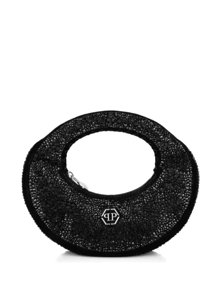 Geantă Philipp Plein de cristal negru