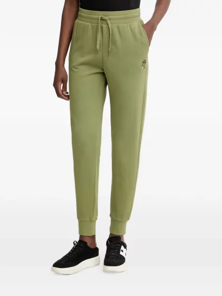 Pantaloni Armani Exchange alergare cu autograf cu cordon verde