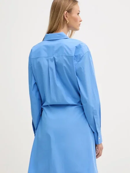 Calvin Klein Jeans sukienka koszulowa niebieska