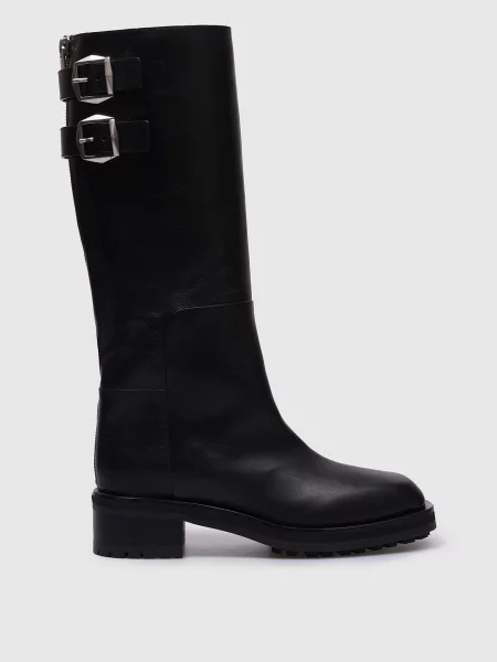 Шкіряні чоботи Brooklyn Jimmy Choo чорні