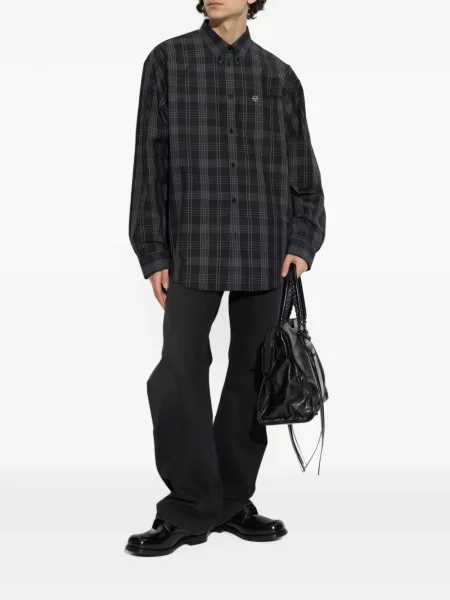 Blugi drepți Vetements negru