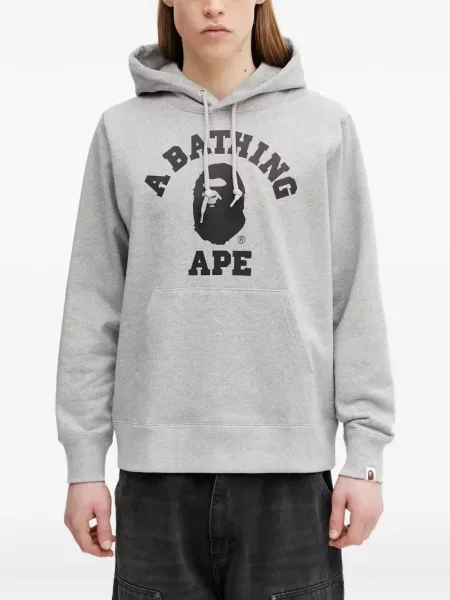 Hanorac cu glugă A Bathing Ape® cu imagine gri