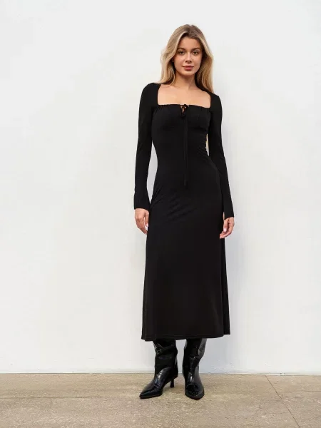 Сукня міді Romashka Фаталія віскоза/нейлон чорний