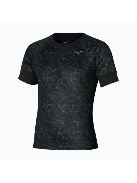 Bărbați Mizuno Graphic Trail Tee cămașă de alergare negru