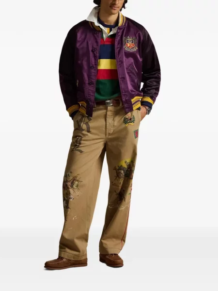 Șosete Polo Ralph Lauren cu buzunare aplicate stretch clasici maro