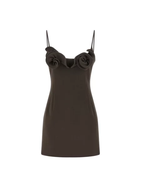 Mała mały sukienka mini Magda Butrym wełniana brązowa