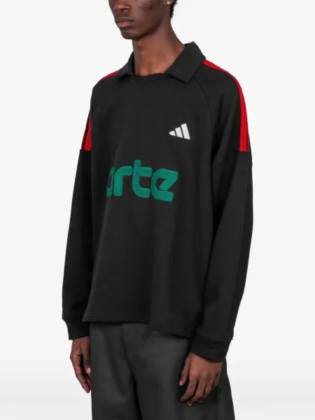 Tricou Adidas cu dungi din dantelă alb