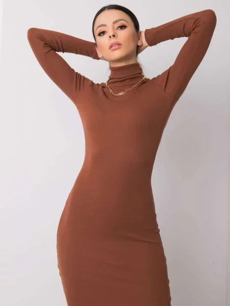 Rochie Fashionhunters de costum maro