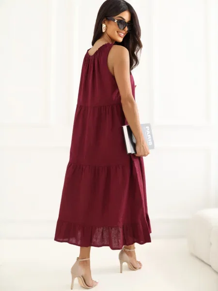 Rochie maxi Italy Moda alb