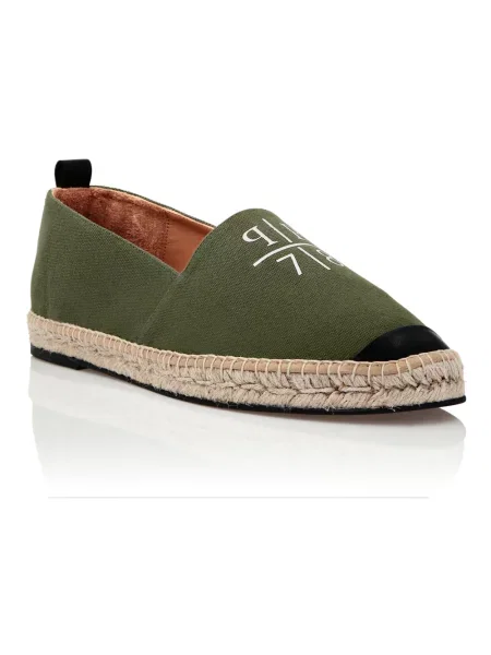 Espadryle Philipp Plein zielone