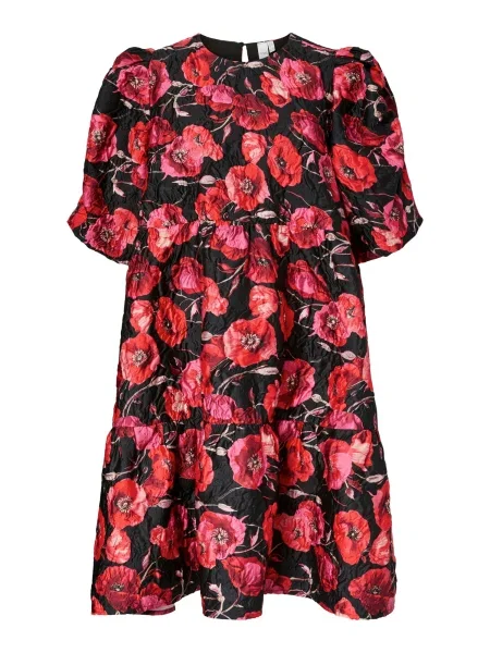 YAS Rochie YASPOPPINA roz deschis / roșu negru