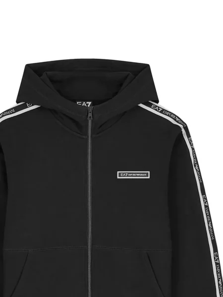 Mikina s kapucňou Ea7 Emporio Armani čierna