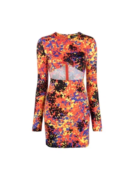 Mała mały sukienka mini Dsquared2 czerwona