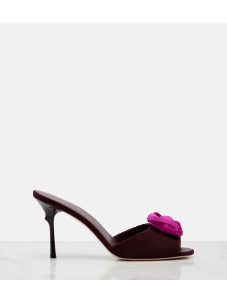 Semišové mules Roger Vivier ružová