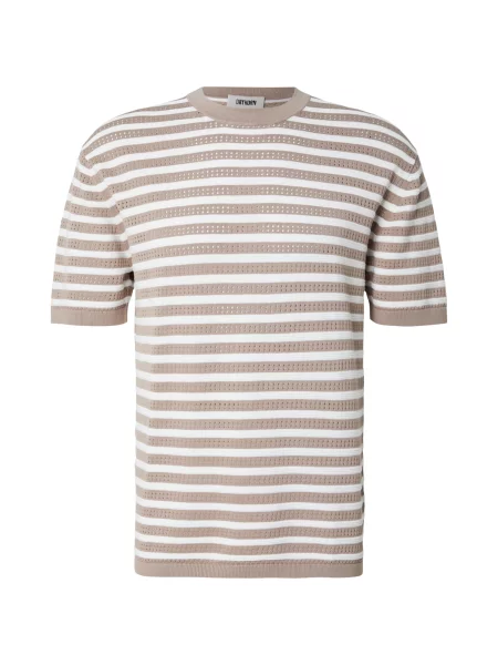 DRYKORN Svetr DERICO mokka bílá