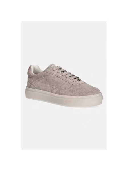 Sneakersy Furla sznurowane koronkowe brązowe