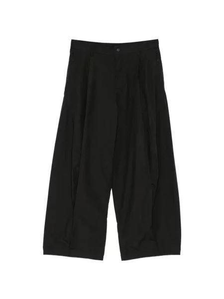 Pantaloni Croquis din poplin negru