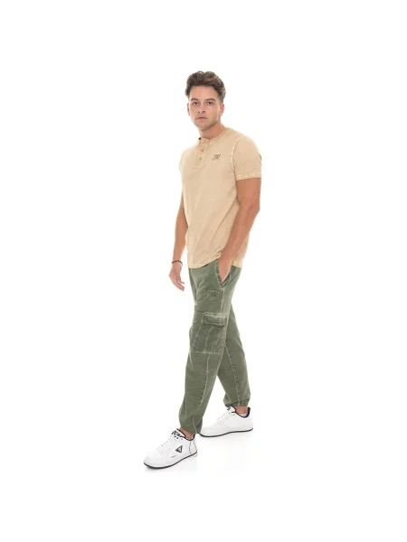 Scurt tricou Leone 1947 cu mâneci scurte galben