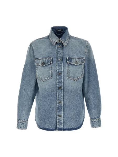 Koszula Versace niebieska