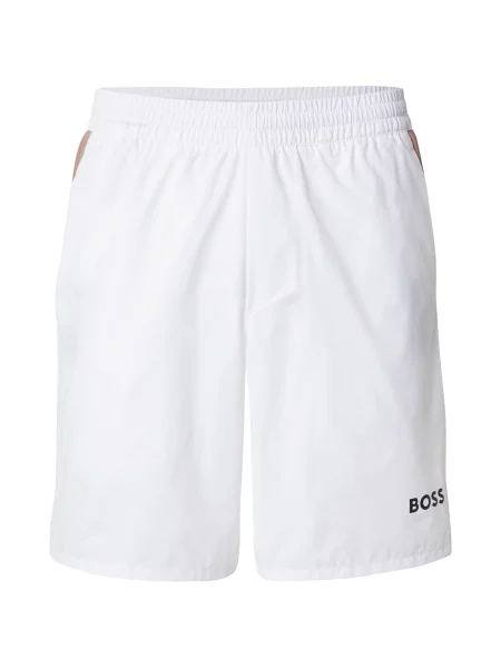 BOSS Pantaloni scurți sport S_T-Match alb