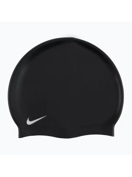 Șapcă de înot pentru copii Nike Solid Silicone negru
