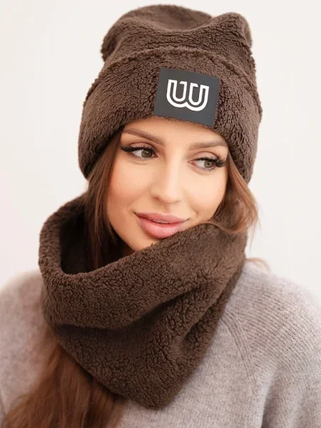 Căciulă Polski din fleece maro