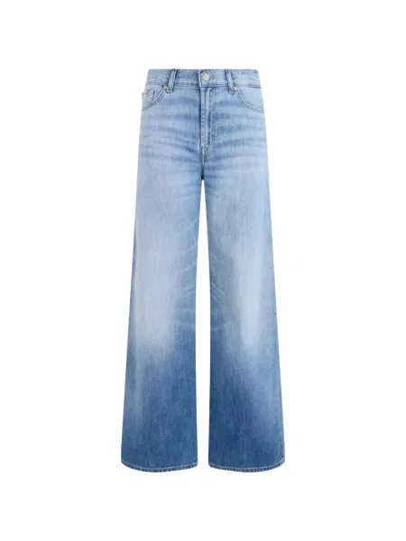 Blugi cu picior larg 7 For All Mankind albastru