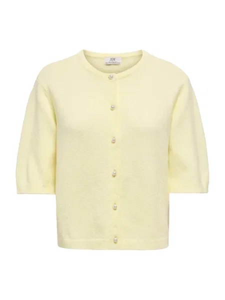 JDY Geacă tricotată JDYRUE deschis galben