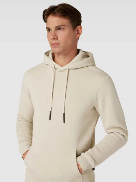 Bluza z kapturem Only & Sons beżowa