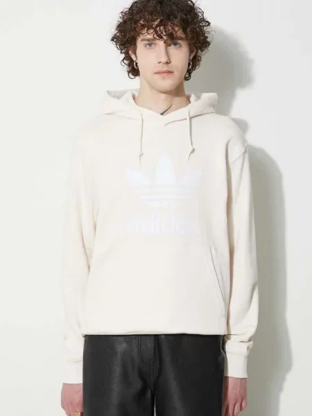 Adidas Originals μπλούζα Adicolor Classics Trefoil μπεζ
