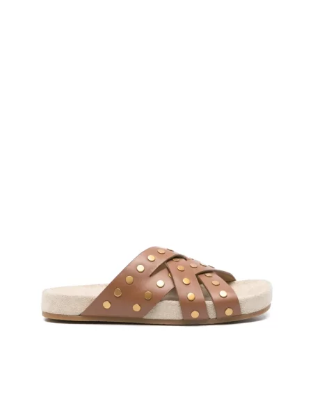 Klapki Michael Kors casual brązowe