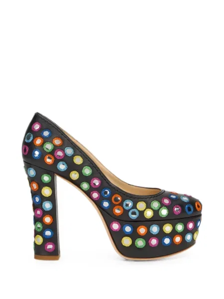 Pantofi cu toc Moschino cu platformă negru