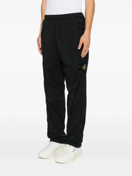 Spodnie Stone Island z kamieniami do biegania czarne
