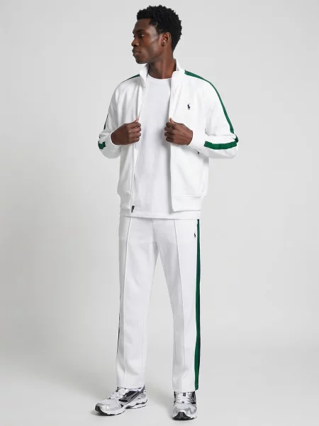 Pletené bežecké nohavice Polo Ralph Lauren biela