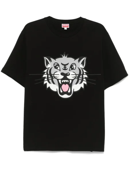 Tricou Kenzo cu dungi de tigru negru