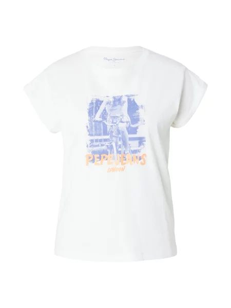 Pepe Jeans Póló opál / világos narancs fehér