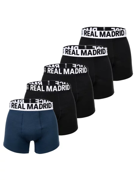 Real Madrid Boxerky marine modrá / černá bílá