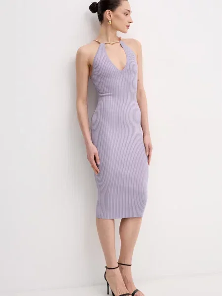 Elisabetta Franchi rochie bodycon violet