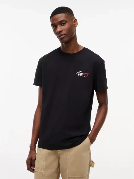 Tommy Jeans Tricou negru alb