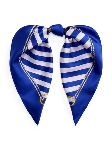 Fular Lauren Ralph Lauren de mătase albastru