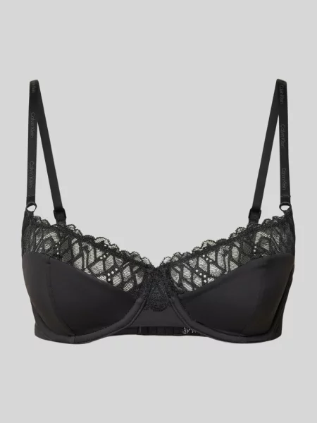 Biustonosz z koronką Calvin Klein Underwear czarny
