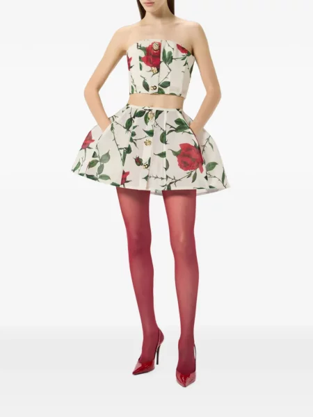 Fusta mini Blumarine cu imagine roz