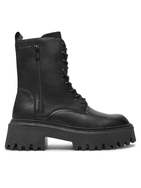 Usnjene čevlji do gležnjev Big Star črna