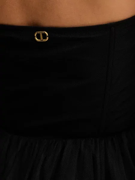 Сукня Twinset mini розкльошена чорний